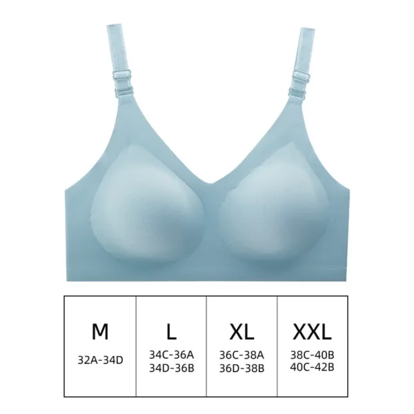 Seamless Bra Women Comfort Lingerie Sports Padded Tops Sexy Wireless Underwear Soft Support Bras Wide shoulder straps Intimates - obrazek 13