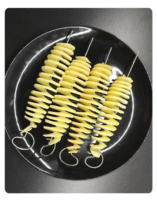 Whirlwind Potato Spiral Cutter Potato Tower Making Machine Vegetable Slicer Creative Vegetable Tools Kitchen Accessories Gadgets - obrazek 19