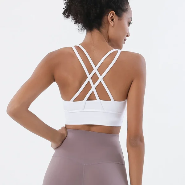 Women Fitness Yoga Bras Race Back Sports Bras Nylon Top Women Bra Sexy Breathable Underwear For Women Gym - obrazek 18