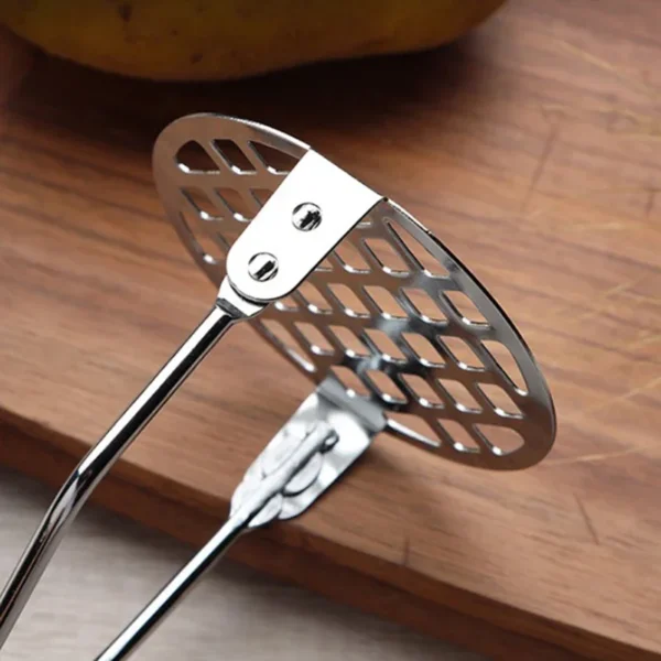 430 Potato Press Stainless Steel Potato Press Manual Masher Kitchen Gadget Potato Garlic Press - obrazek 4