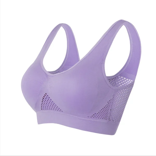 Seamless Mesh Women Sports Bras Fitness Gym Running Underwear Shockproof Bra Wireless 6XL Plus Size Crop Top Breathable Yoga Bra - obrazek 23