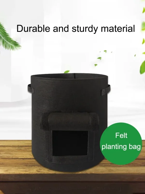 1PC Felt Potato Planting Bag Large Diameter Vegetable Plant Seedling Bag Non-Woven Felt Potato Growing Bucket - obrazek 15