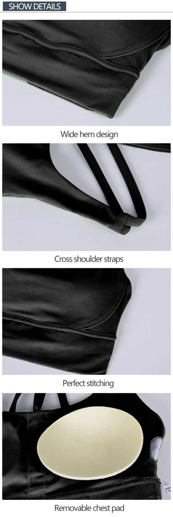 Women Fitness Yoga Bras Race Back Sports Bras Nylon Top Women Bra Sexy Breathable Underwear For Women Gym - obrazek 23
