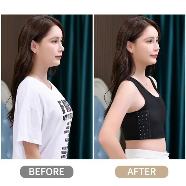 Girls' Wrap Chest Plastic Bra Sports Vest Female Breast Reduction Breast Shaping Bra Style Suspender Vest Four Seasons Thin Sect - obrazek 13
