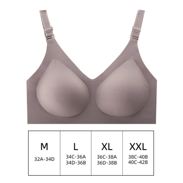 Seamless Bra Women Comfort Lingerie Sports Padded Tops Sexy Wireless Underwear Soft Support Bras Wide shoulder straps Intimates - obrazek 9