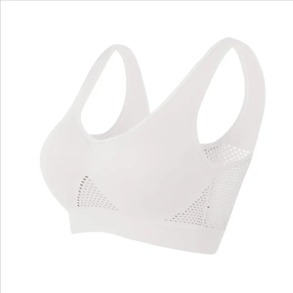 Seamless Mesh Women Sports Bras Fitness Gym Running Underwear Shockproof Bra Wireless 6XL Plus Size Crop Top Breathable Yoga Bra - obrazek 25