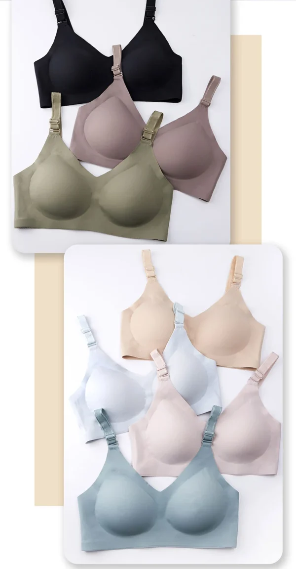 Seamless Bra Women Comfort Lingerie Sports Padded Tops Sexy Wireless Underwear Soft Support Bras Wide shoulder straps Intimates - obrazek 20