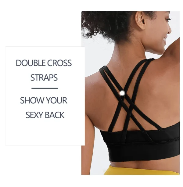 Women Fitness Yoga Bras Race Back Sports Bras Nylon Top Women Bra Sexy Breathable Underwear For Women Gym - obrazek 15