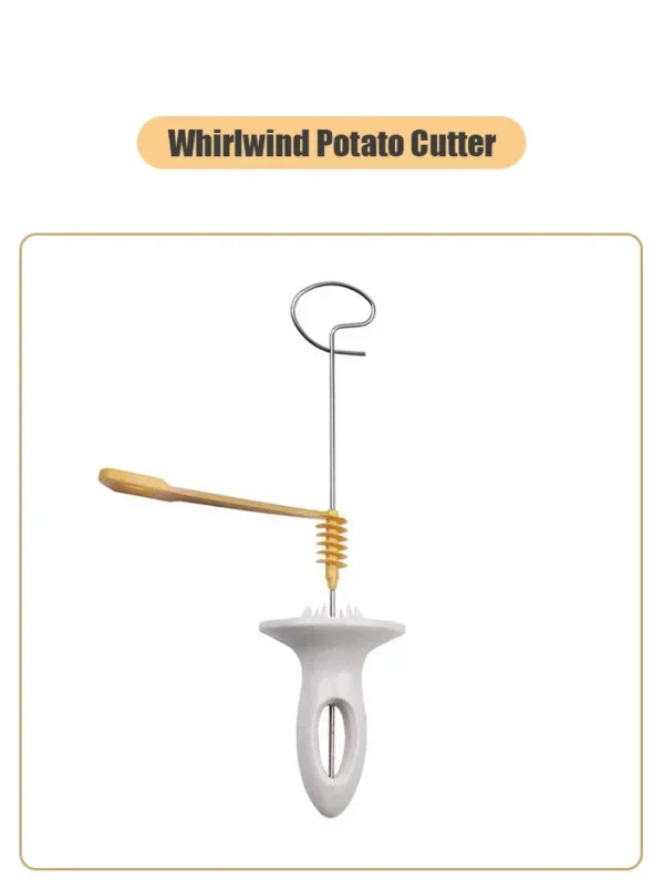 Whirlwind Potato Spiral Cutter Potato Tower Making Machine Vegetable Slicer Creative Vegetable Tools Kitchen Accessories Gadgets - obrazek 11