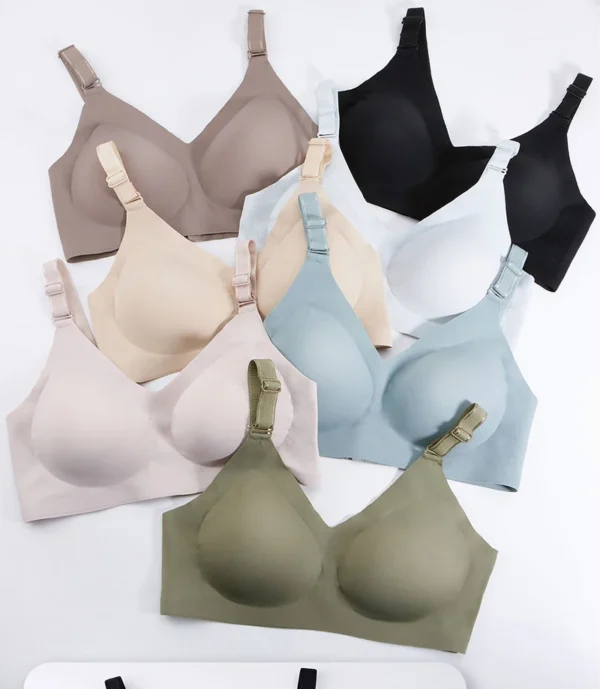 Seamless Bra Women Comfort Lingerie Sports Padded Tops Sexy Wireless Underwear Soft Support Bras Wide shoulder straps Intimates - obrazek 21