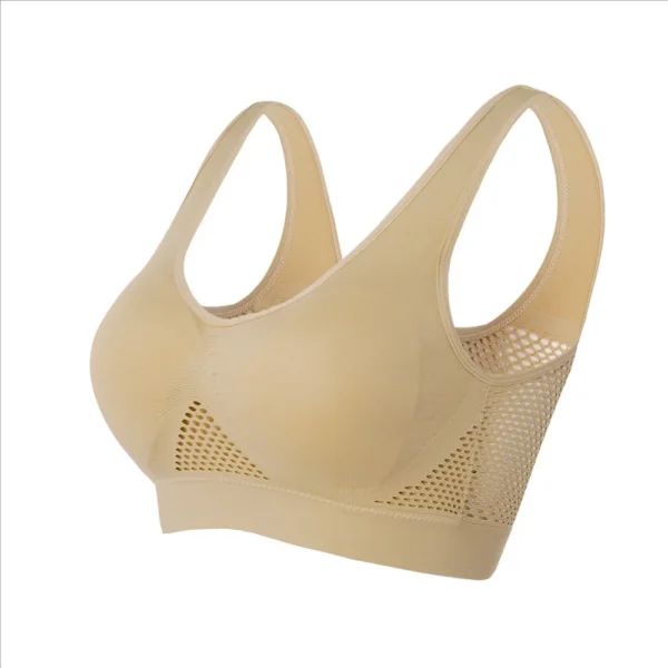Seamless Mesh Women Sports Bras Fitness Gym Running Underwear Shockproof Bra Wireless 6XL Plus Size Crop Top Breathable Yoga Bra - obrazek 21