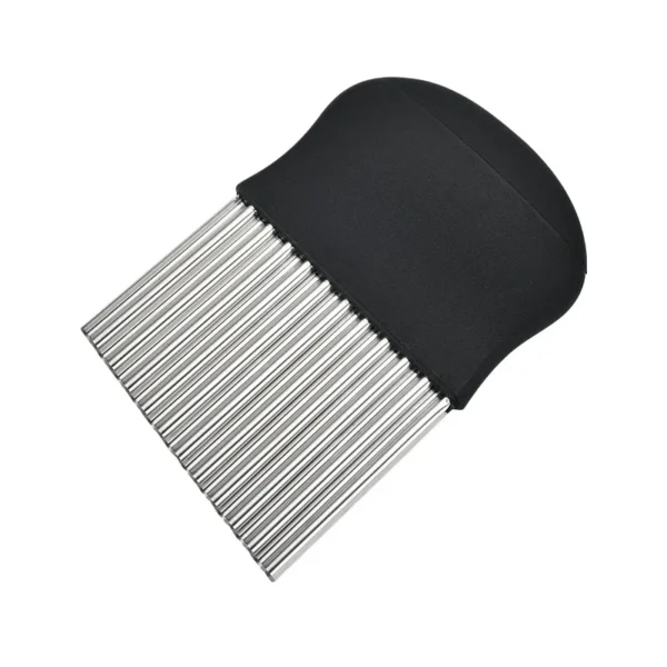 Stainless Steel Potato Chip Slicer Dough Vegetable Fruit Crinkle Wavy Kitchen Knife Cutter Chopper French Fry Maker Tools Gadget - obrazek 6