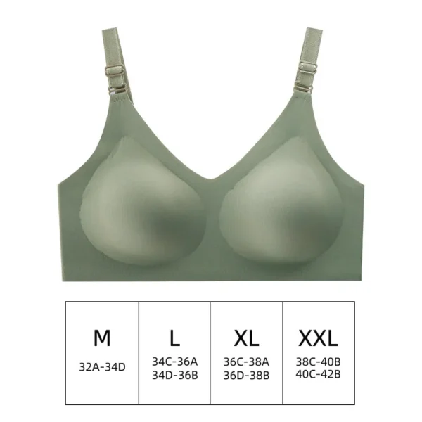 Seamless Bra Women Comfort Lingerie Sports Padded Tops Sexy Wireless Underwear Soft Support Bras Wide shoulder straps Intimates - obrazek 10