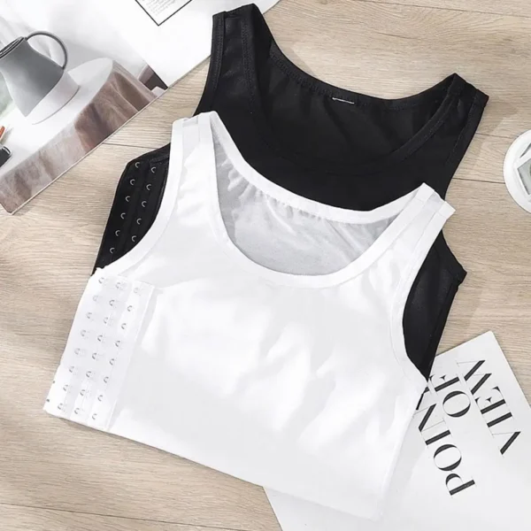 Girls' Wrap Chest Plastic Bra Sports Vest Female Breast Reduction Breast Shaping Bra Style Suspender Vest Four Seasons Thin Sect - obrazek 3