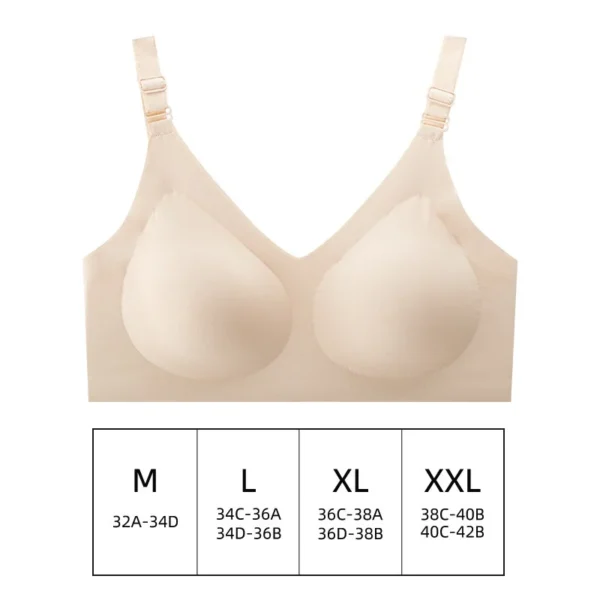 Seamless Bra Women Comfort Lingerie Sports Padded Tops Sexy Wireless Underwear Soft Support Bras Wide shoulder straps Intimates - obrazek 7