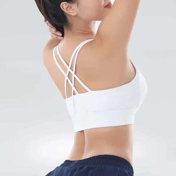 Women Fitness Yoga Bras Race Back Sports Bras Nylon Top Women Bra Sexy Breathable Underwear For Women Gym - obrazek 3