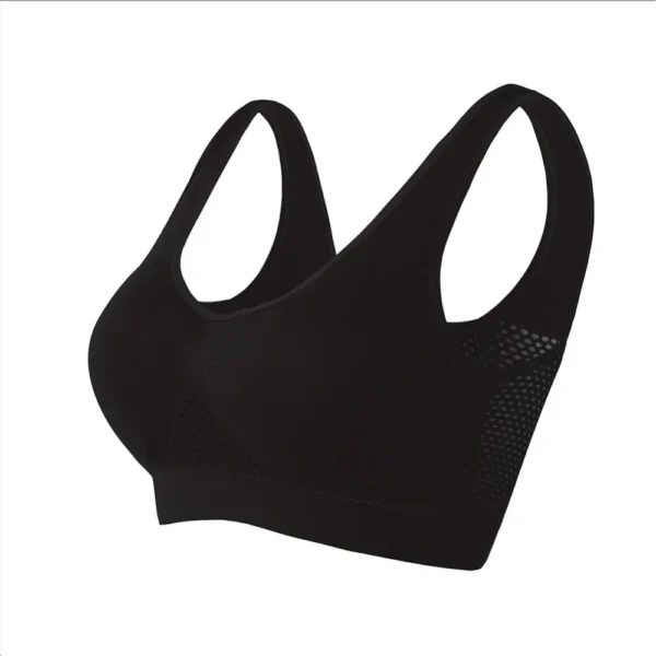 Seamless Mesh Women Sports Bras Fitness Gym Running Underwear Shockproof Bra Wireless 6XL Plus Size Crop Top Breathable Yoga Bra - obrazek 7
