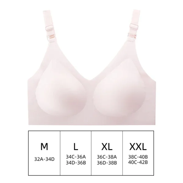 Seamless Bra Women Comfort Lingerie Sports Padded Tops Sexy Wireless Underwear Soft Support Bras Wide shoulder straps Intimates - obrazek 8