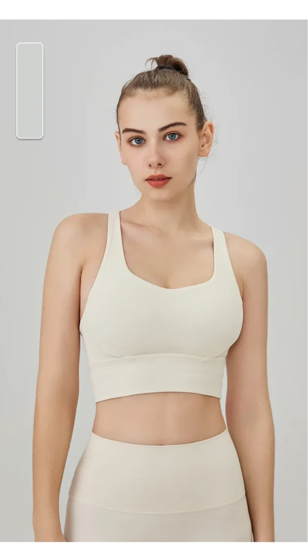 New Summer Sexy Sports Bras Women Fitness Vest Sports Top Cross Back Yoga Bra Running Fitness Breathable Shockproof Yoga Bra - obrazek 44
