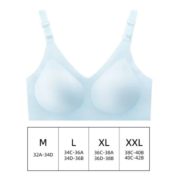 Seamless Bra Women Comfort Lingerie Sports Padded Tops Sexy Wireless Underwear Soft Support Bras Wide shoulder straps Intimates - obrazek 12